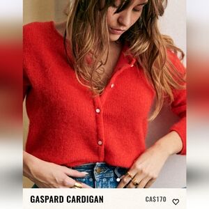 Sezane Gaspard Sweater Red